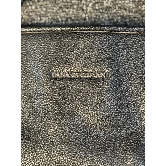 Dana Buchman Metallic Tote Handbag Large Faux Leather Shoulder Bag 9.5x15 Retro - Picture 3 of 8